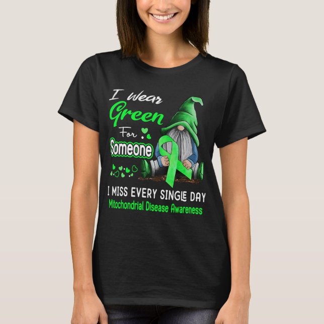 Camiseta Uso Enfermedad Mitocondrial Verde (Anverso)