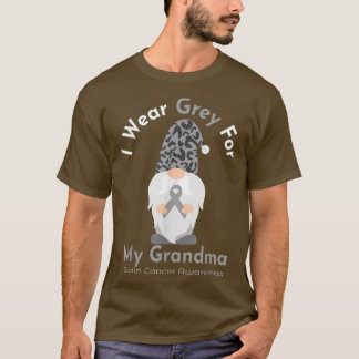 Camiseta Uso Gris Para Concienciar Sobre El Cáncer Cerebral