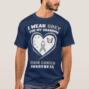 Camiseta Uso Gris para la conciencia de mi abuela sobre el 