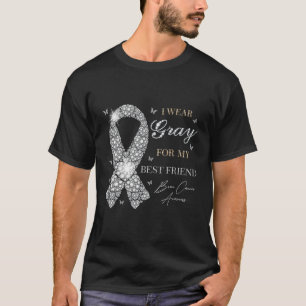 Camiseta Uso Gris Para Mi Mejor Awaren De Cáncer De Cerebro