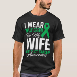 Camiseta Uso Kelly Green Para Mi Esposa Bile Duct Cancer