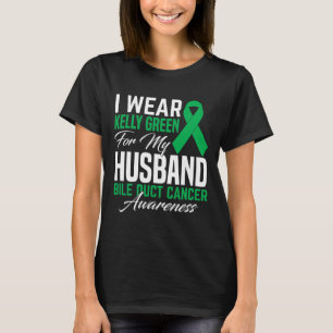Camiseta Uso Kelly Green Para Mi Esposo Bile Duct Cancer