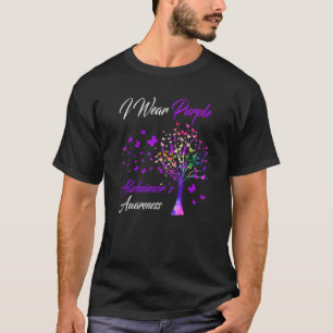 Camiseta Uso la cinta de árbol de conciencia del alzheimer 