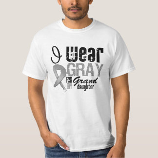 Camiseta Uso La Cinta De Conciencia Gris Para Mi Nieta