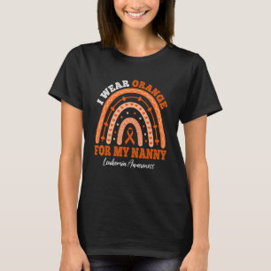 Camiseta Uso La Cinta Naranja Para La Conciencia De La Leuc
