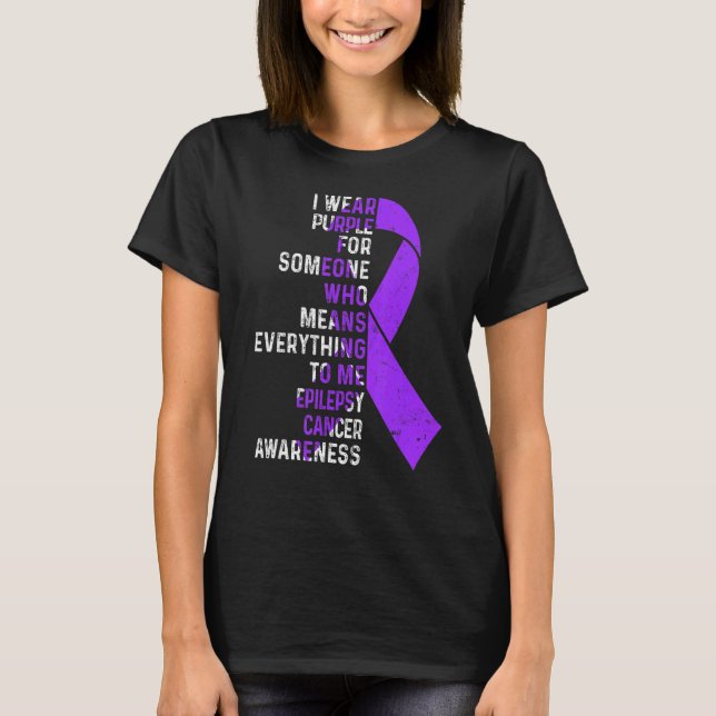 Camiseta Uso La Cinta Púrpura Epilepsia Sq (Anverso)