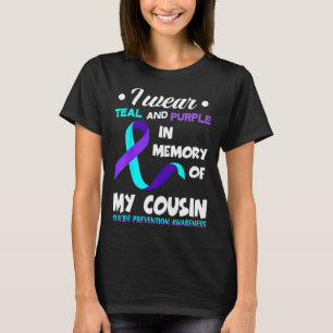 Camiseta Uso La Prevención Del Suicidio De Primos Verde azu
