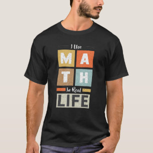 Camiseta Uso Matemáticas En La Vida Real Divertida Teoría M