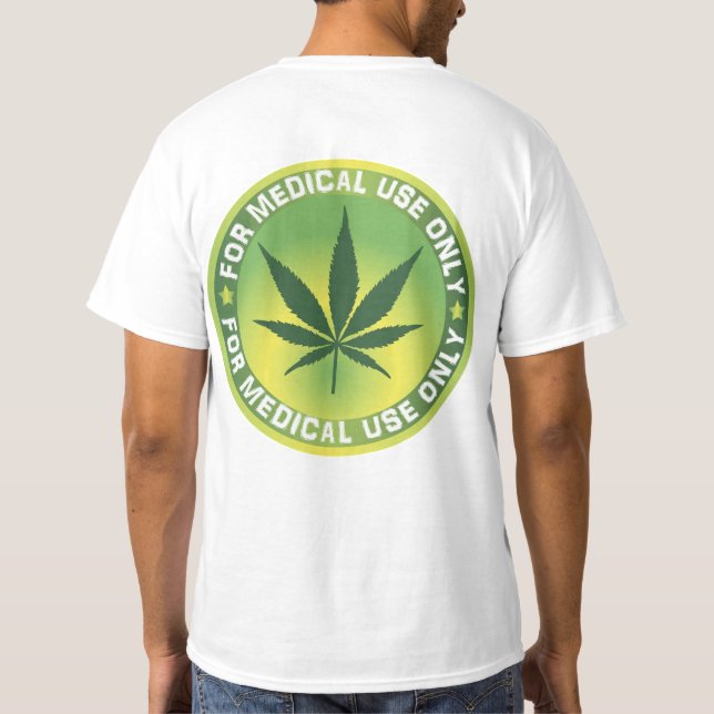 Camiseta Uso médico Marajuana (Reverso)