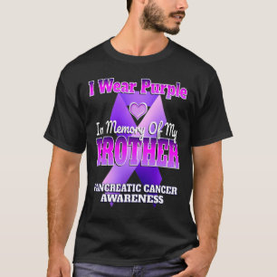 Camiseta Uso Morado En Memoria De Mi Hermano Pancreático C