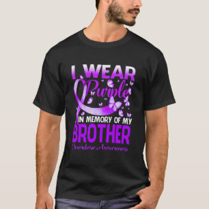 Camiseta Uso Morado En Memoria De Mi Hermano Sobredosis