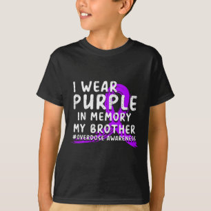 Camiseta Uso Morado En Memoria De Mi Hermano - Sobredosis A