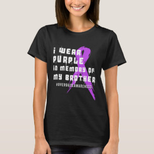 Camiseta Uso Morado En Memoria De Mi Hermano - Sobredosis A