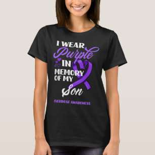 Camiseta Uso Morado En Memoria De Mi Hijo Con Awarene A Sob
