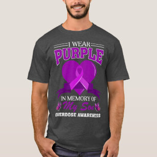 Camiseta Uso Morado En Memoria De Mi Hijo Con Awarene A Sob