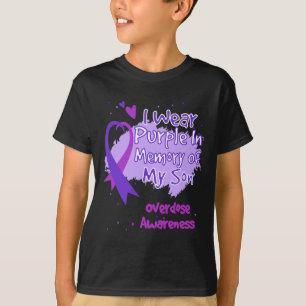 Camiseta Uso Morado En Memoria De Mi Hijo Con Awarene A Sob