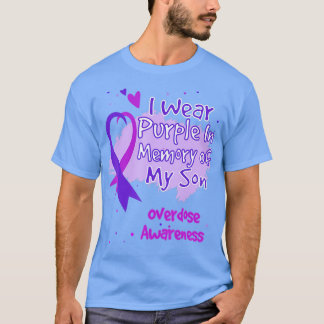 Camiseta Uso Morado En Memoria De Mi Hijo Con Awarene A Sob