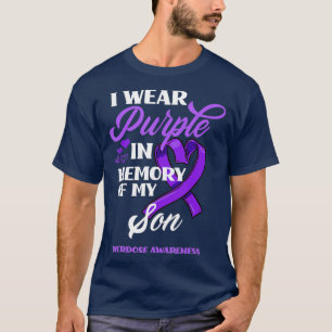 Camiseta Uso Morado En Memoria De Mi Hijo Con Awarene A Sob
