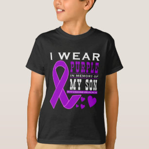 Camiseta Uso Morado En Memoria De Mi Hijo - Sobredosis Cons