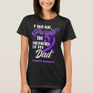 Camiseta Uso Morado En Memoria De Mi Padre Con Awarene Por 