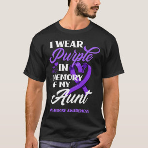 Camiseta Uso Morado En Memoria De Mi Tía Sobredosificadora 