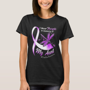 Camiseta Uso Morado En Memoria De Mi Tía Sobredosificadora 