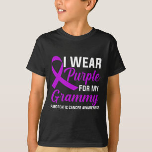 Camiseta Uso Morado Para Mi Cáncer Pancreático Grammy