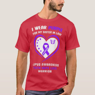 Camiseta Uso morado para mi hermana en la ley Lupus Awarene