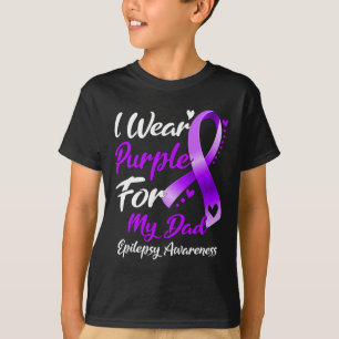 Camiseta Uso Morado Para Mi Papá Epilepsia Regalos De Conci