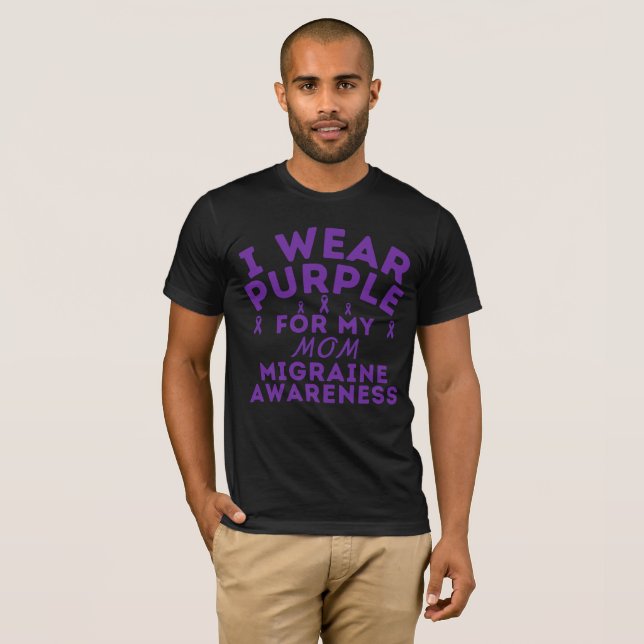 Camiseta Uso Morado Para Mi Papá Personalizado De Concienci (Anverso completo)