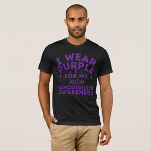 Camiseta Uso Morado Para Mi Papá Personalizado De Sarcoidos