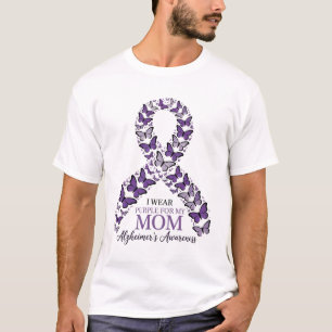 Camiseta Uso morado por la conciencia de mi mamá Alzheimer