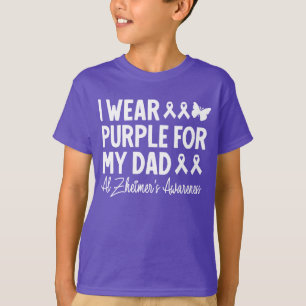 Camiseta Uso morado por la conciencia de mi papá Alzheimer