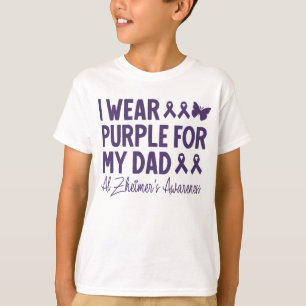 Camiseta Uso morado por la conciencia de mi papá Alzheimer