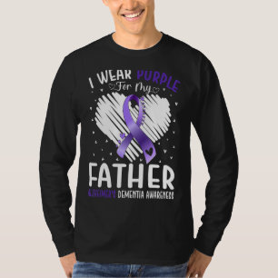 Camiseta Uso morado por la Demencia A de mi padre Alzheimer