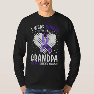 Camiseta Uso morado por la demencia de mi abuelo Alzheimer