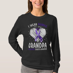 Camiseta Uso morado por la demencia de mi abuelo Alzheimer