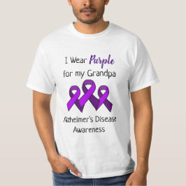 Camiseta Uso morado por la enfermedad de Alzheimer de mi ab