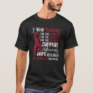 Camiseta Uso Múltiple Mieloma De Mariposa De Borgoña