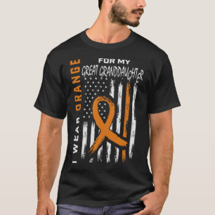 Camiseta Uso Naranja Gran Nieta Leukemia Awarene