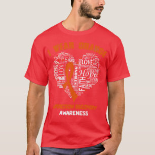 Camiseta Uso Naranja Para Adicción, Recuperación, Concienci