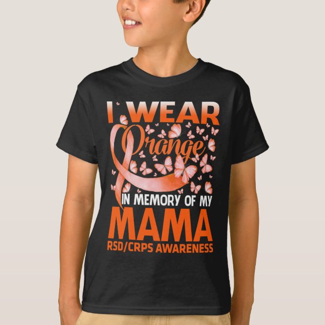 Camiseta Uso Naranja Para Concienciar A Mi Mamá Sobre Los R (Anverso)