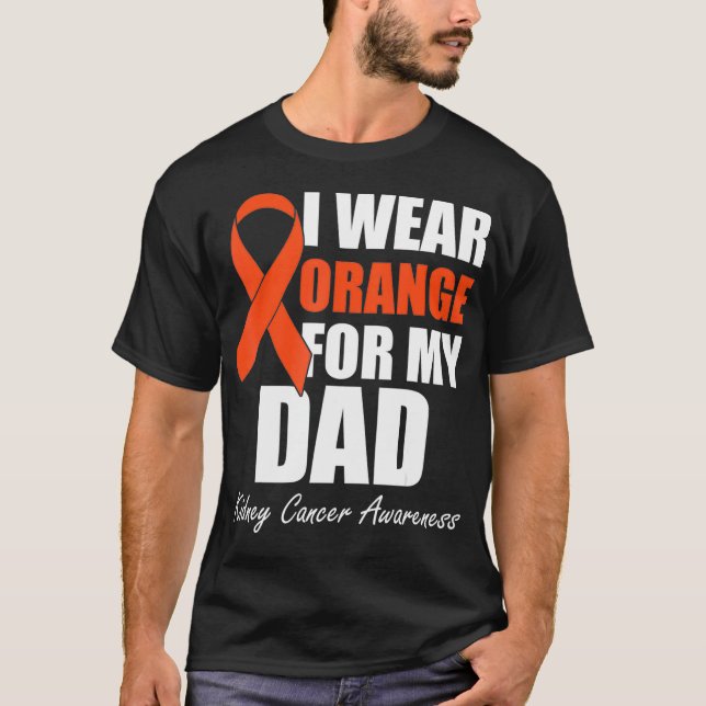 Camiseta Uso Naranja Para Concienciar A Mi Papá Sobre El Cá (Anverso)