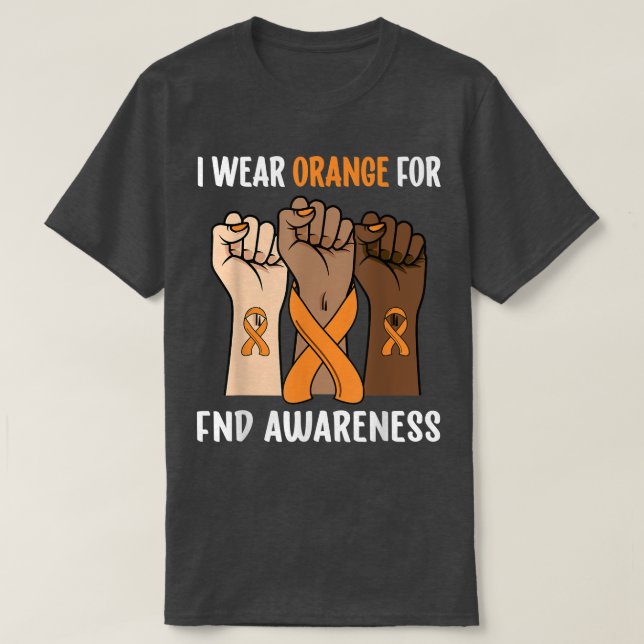Camiseta Uso Naranja Para Concienciar Al FND (Diseño del anverso)