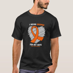 Camiseta Uso Naranja Para Concienciar Sobre El Cáncer De R