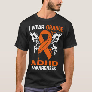 Camiseta Uso Naranja Para Concienciar Sobre El TDAH