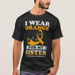 Camiseta Uso Naranja Para Concienciar Sobre La Leucemia De 
