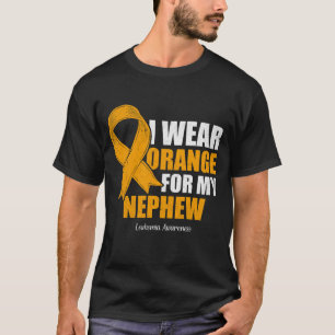 Camiseta Uso Naranja Para Concienciar Sobre La Leucemia En 