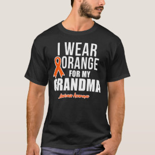 Camiseta Uso Naranja Para Concienciar Sobre La Leucemia En