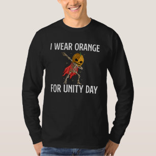 Camiseta Uso Naranja Para El Día De La Unidad Anti Ataque A